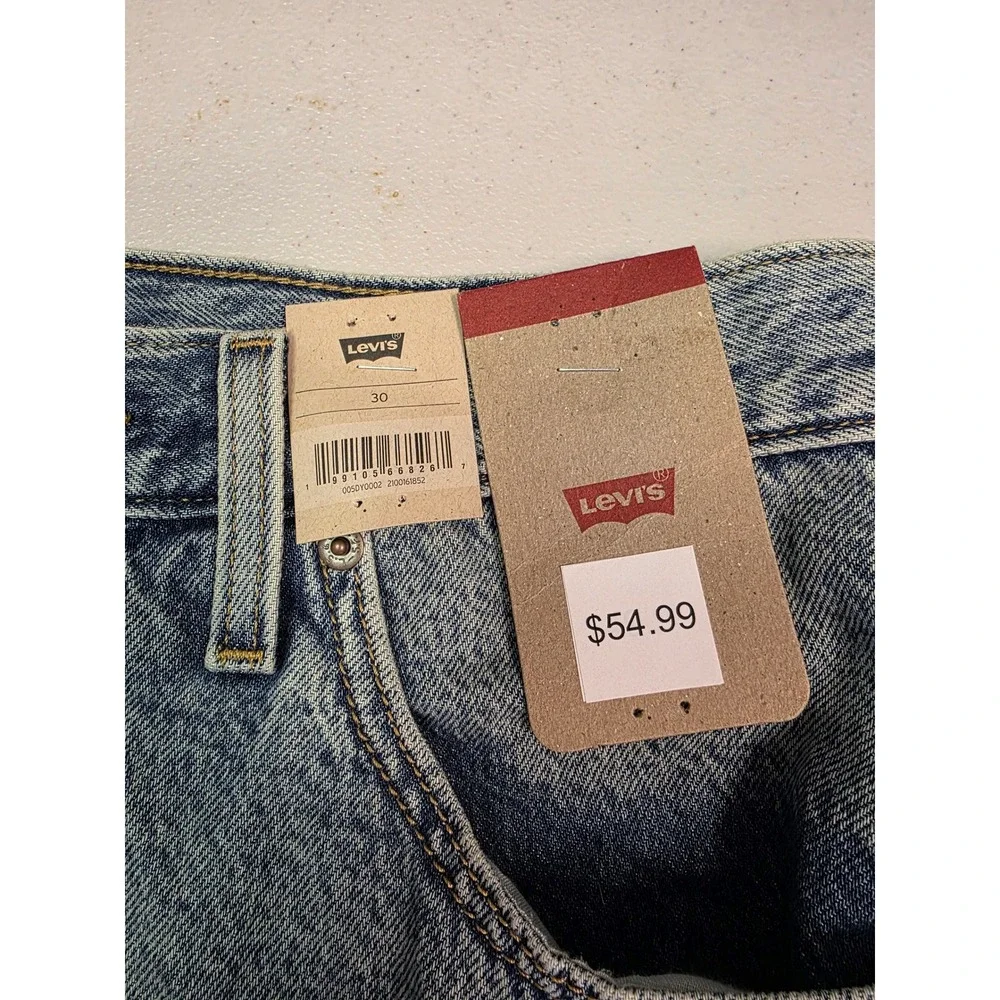 Levis Womens Light Wash Denim Ruffle Hem Mini Skirt Size 30